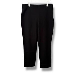 Everlane black cotton stretch knit side zip slim fit work pants 16